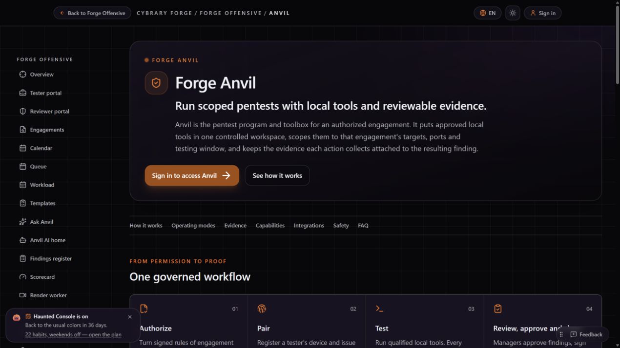 Product capture for demonstration E; open the admin-only runnable lab.